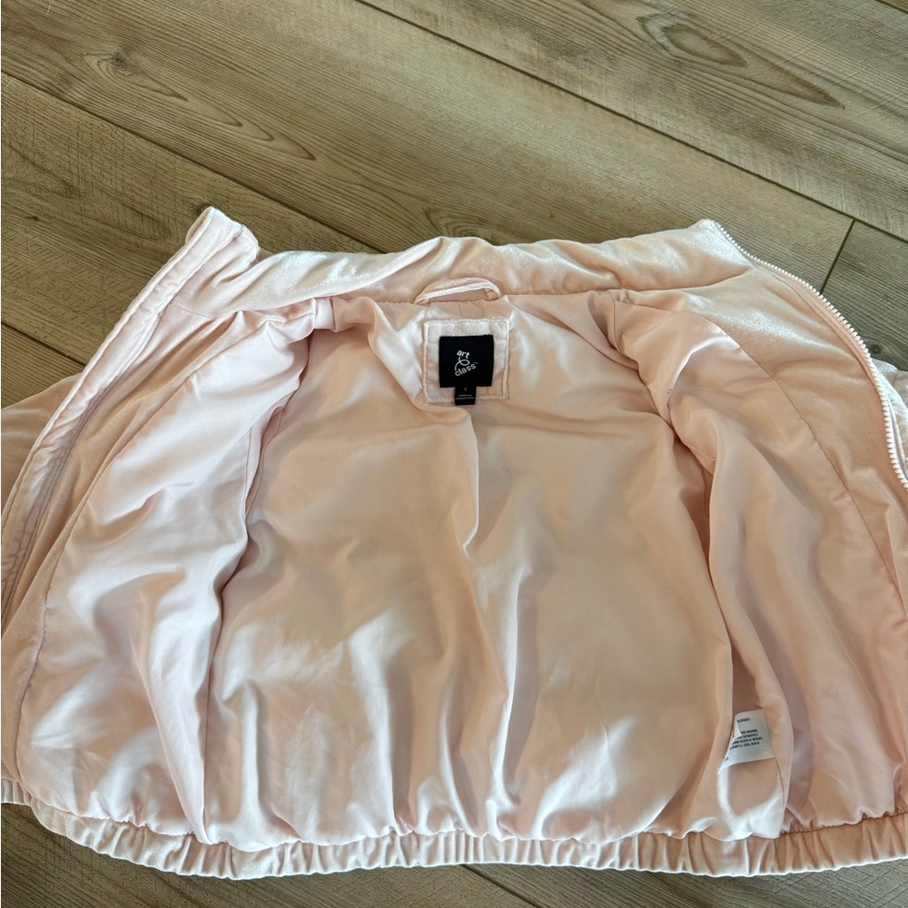 Art Class Light Pink Puffer Jacket - Picture 3 of 3